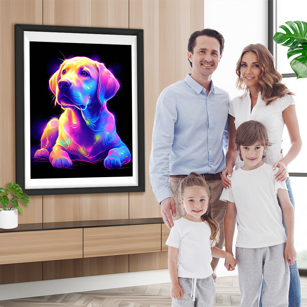 Glühender Labrador Diamond Painting