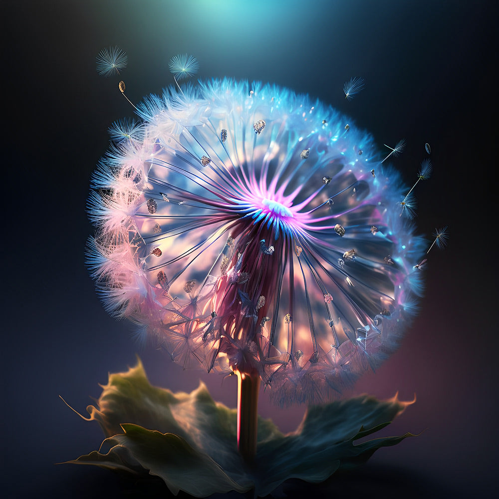 Glühender Löwenzahn Diamond Painting