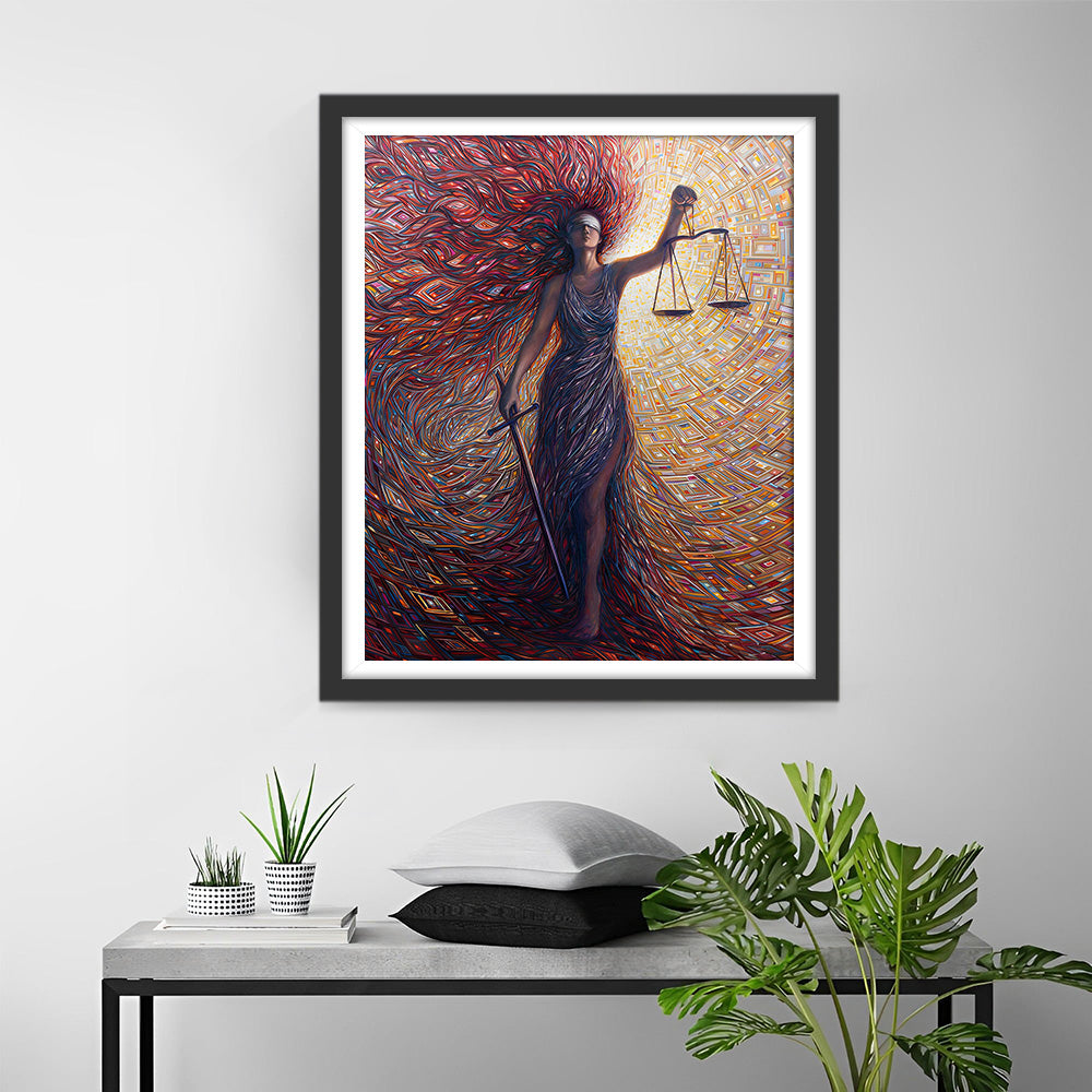 Göttin der Gerechtigkeit Diamond Painting
