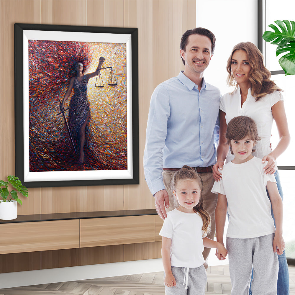 Göttin der Gerechtigkeit Diamond Painting