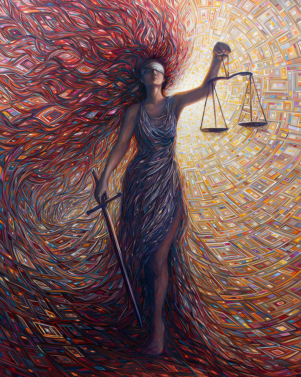 Göttin der Gerechtigkeit Diamond Painting