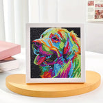 Golden Retriever Mini-Kristallpünktchen Diamond Painting