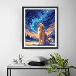 Golden Retriever unter den Sternen Diamond Painting