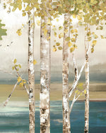 Goldene Birkenbäume Diamond Painting