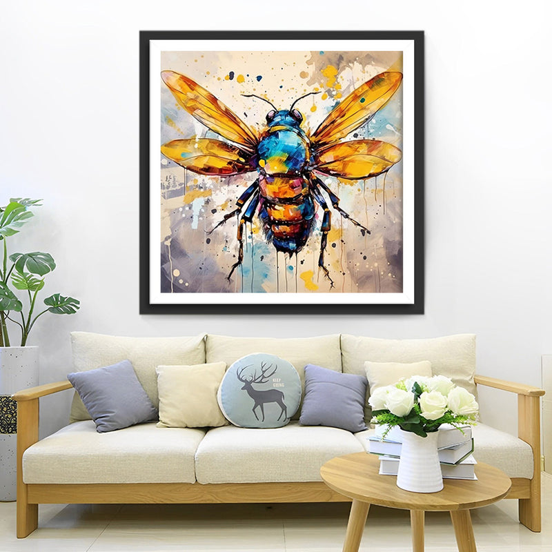 Goldene Flügelbiene Diamond Painting