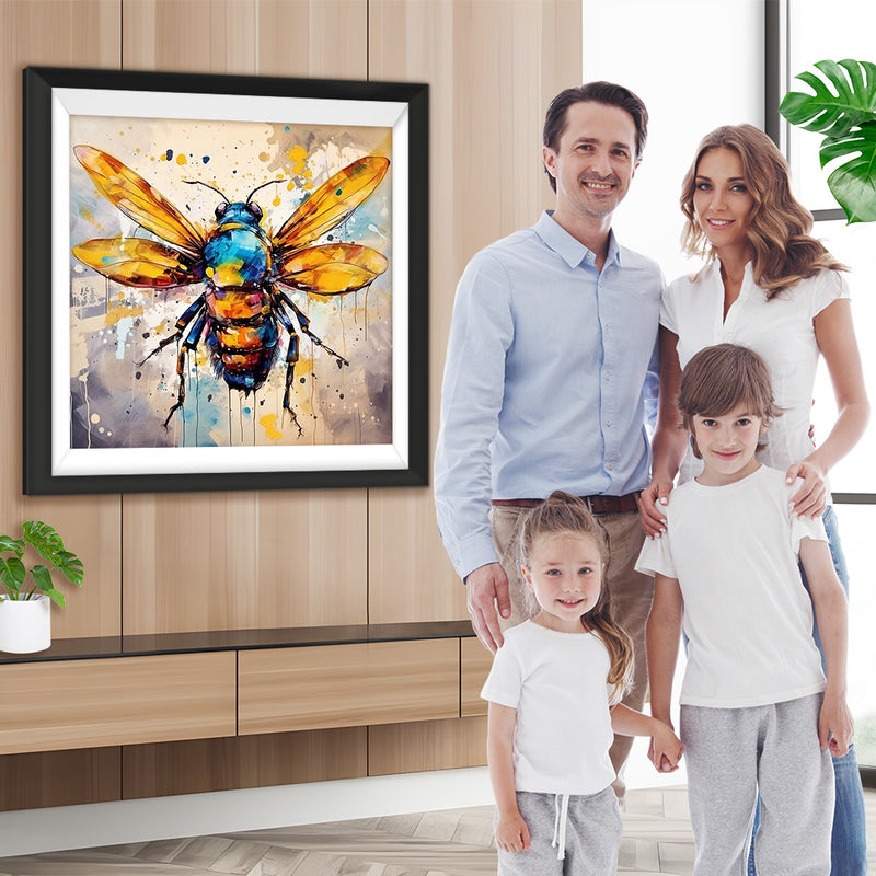 Goldene Flügelbiene Diamond Painting