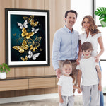 Goldene und weiße Schmetterlinge Diamond Painting