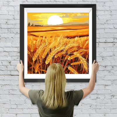 Goldene Weizenfelder Diamond Painting
