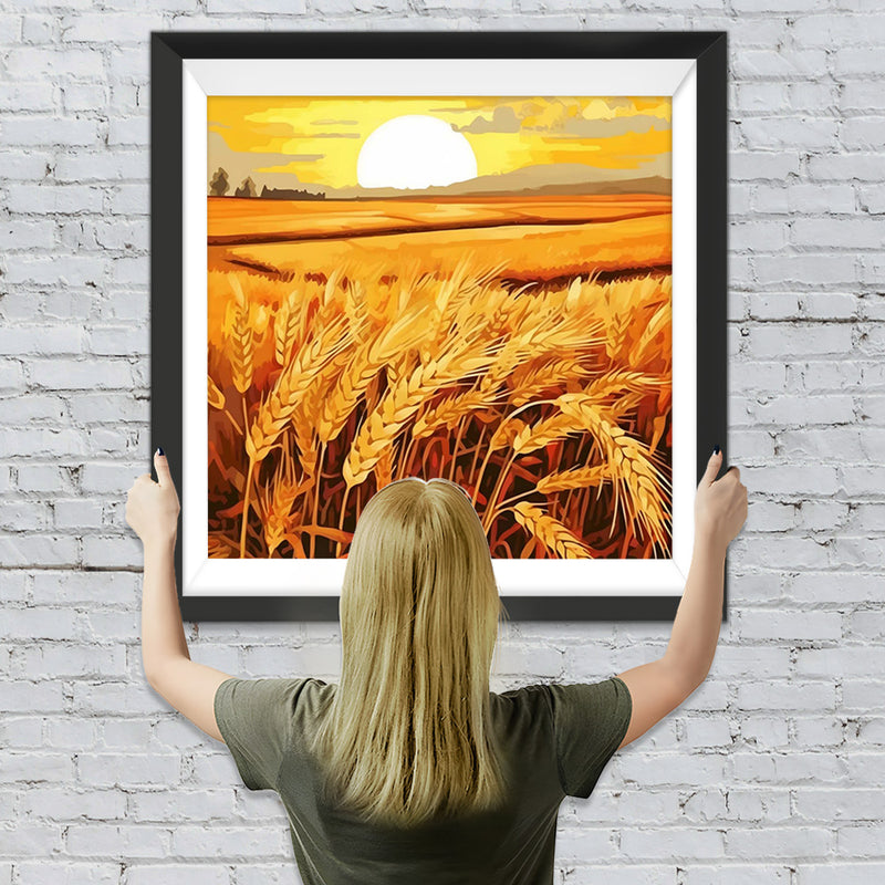 Goldene Weizenfelder Diamond Painting