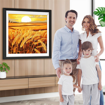 Goldene Weizenfelder Diamond Painting