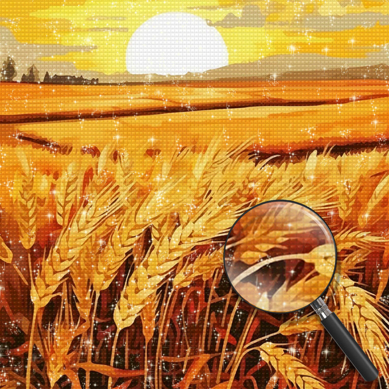 Goldene Weizenfelder Diamond Painting