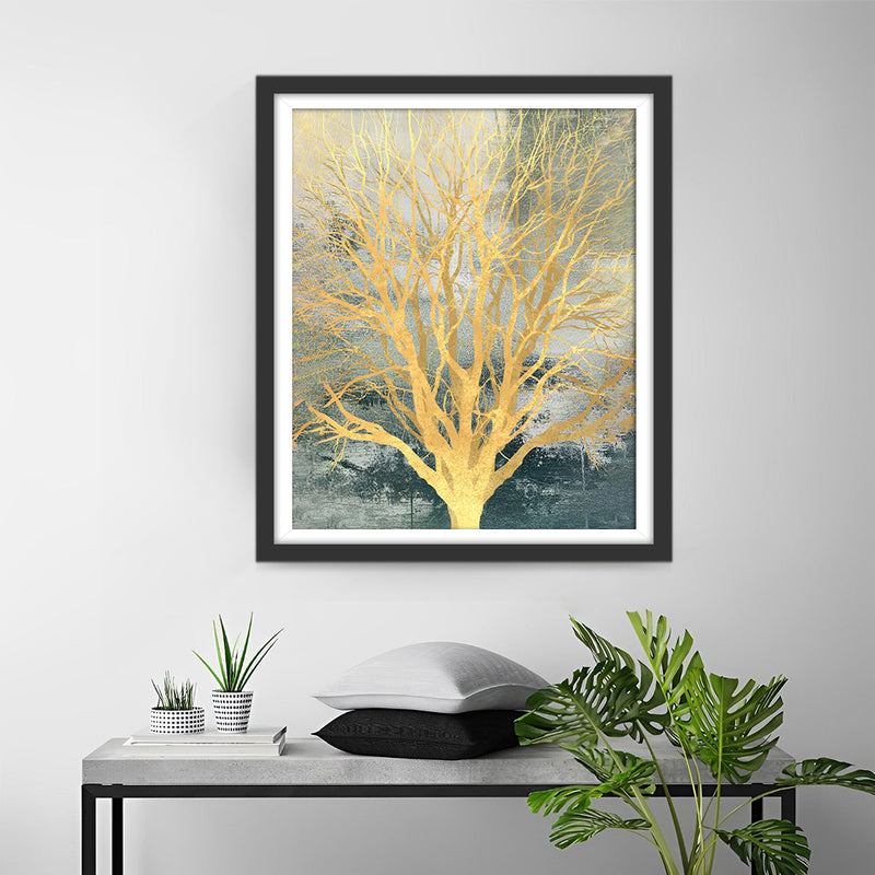 Goldener Baum Diamond Painting