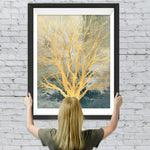 Goldener Baum Diamond Painting