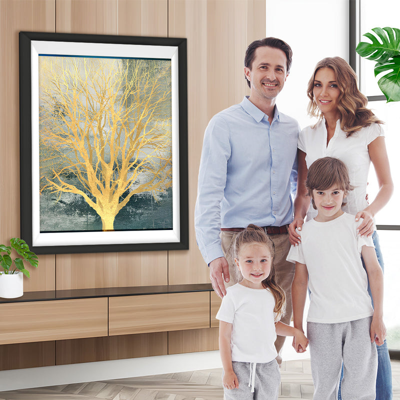 Goldener Baum Diamond Painting