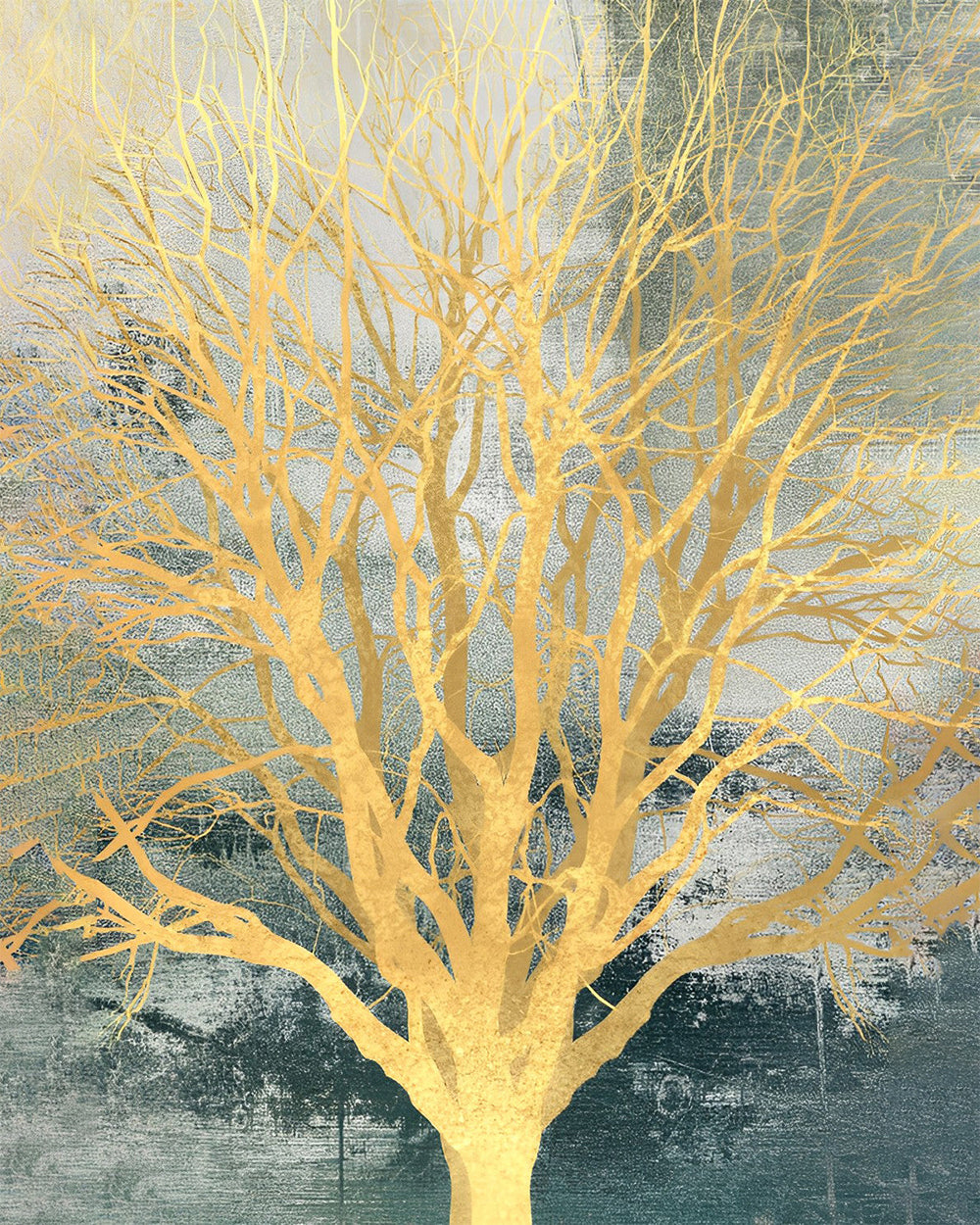 Goldener Baum Diamond Painting