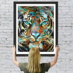 Goldener und gruner Tiger Diamond Painting