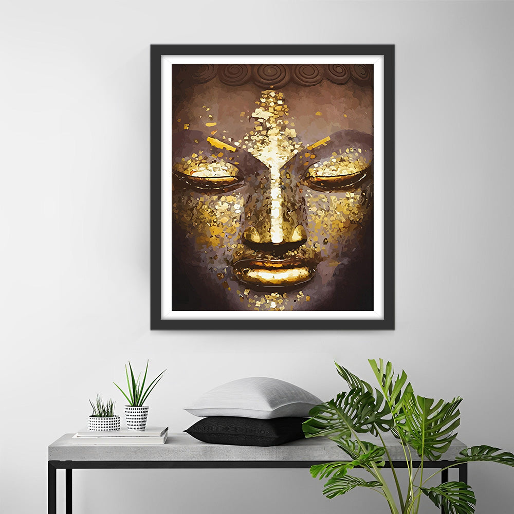 Goldgesicht des Buddha Diamond Painting
