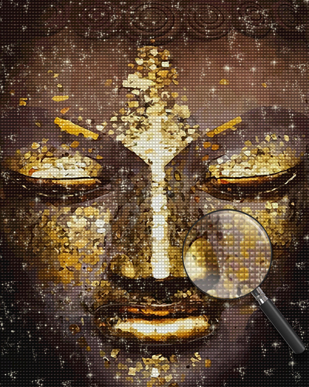 Goldgesicht des Buddha Diamond Painting