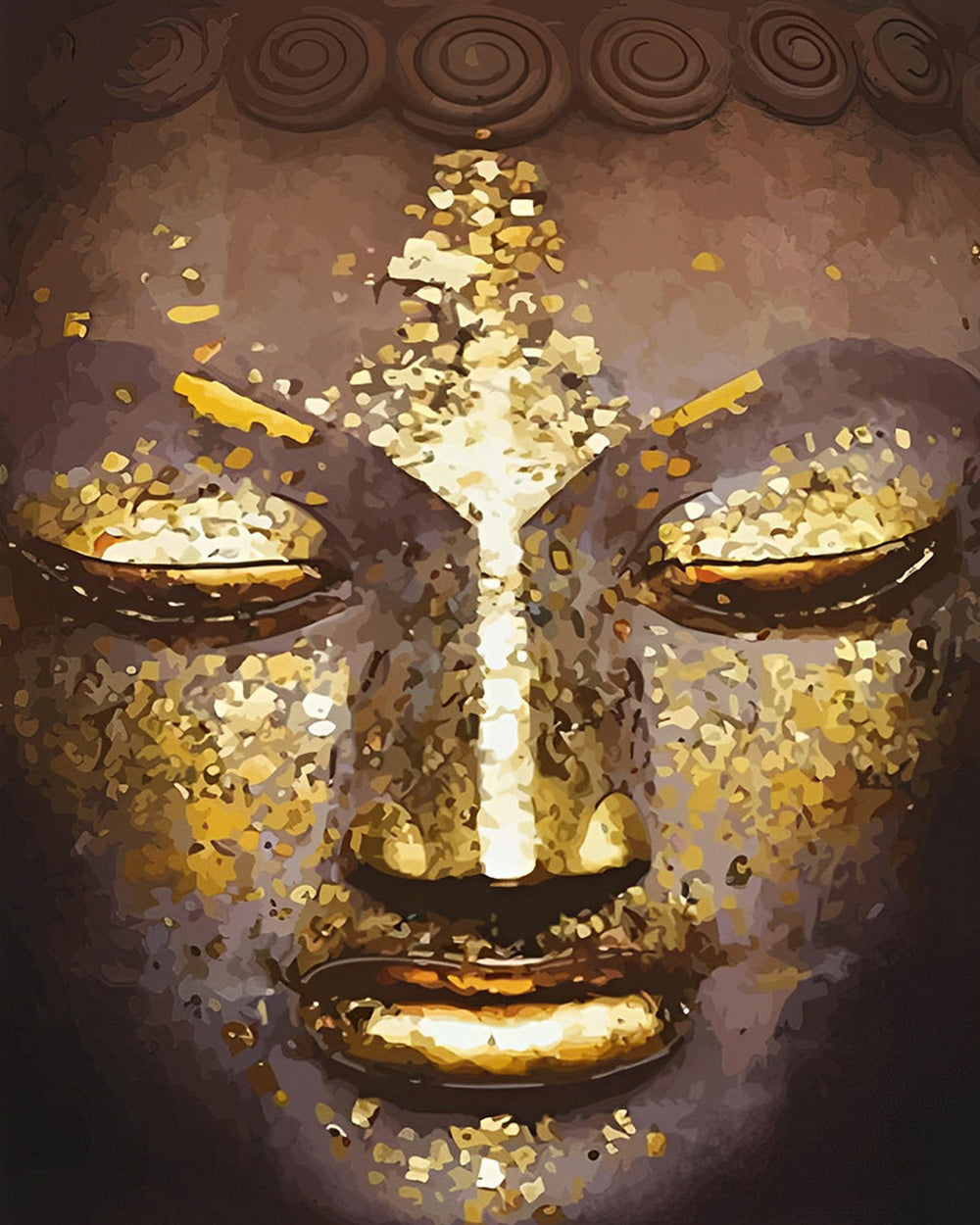 Goldgesicht des Buddha Diamond Painting