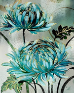 Goldgrüne Chrysantheme Diamond Painting