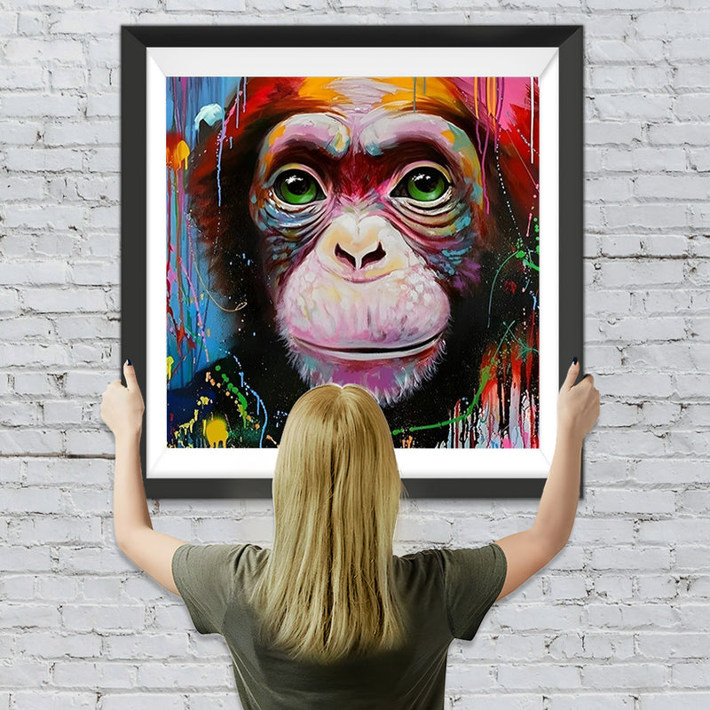 Gorilla im Ölgemälde Diamond Painting