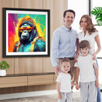 Gorilla mit gelber Sonnenbrille Diamond Painting