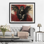 Graffiti Engel Gorilla Diamond Painting