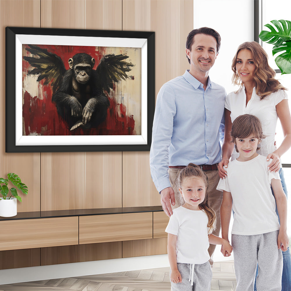 Graffiti Engel Gorilla Diamond Painting