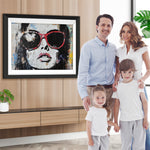 Graffiti Frau mit roter Sonnenbrille Diamond Painting