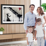 Graffiti Kind und Luftballon Diamond Painting