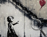 Graffiti Kind und Luftballon Diamond Painting
