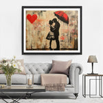 Graffiti Liebendes Ehepaar Diamond Painting