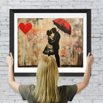 Graffiti Liebendes Ehepaar Diamond Painting