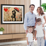 Graffiti Liebendes Ehepaar Diamond Painting