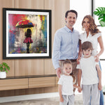 Graffiti Mädchen hält einen Regenschirm Diamond Painting