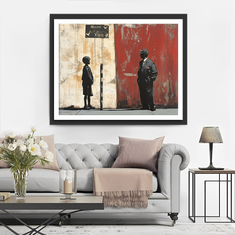 Graffiti Mann und Junge Diamond Painting