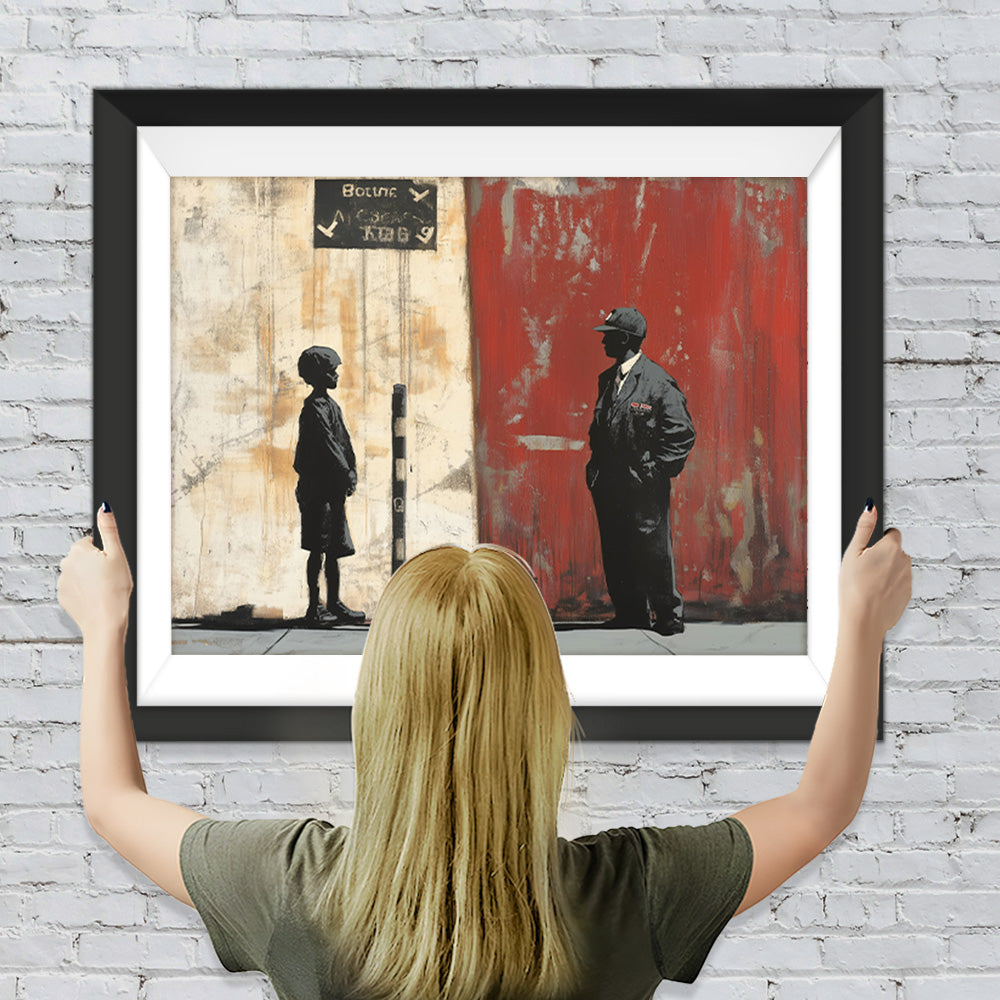 Graffiti Mann und Junge Diamond Painting