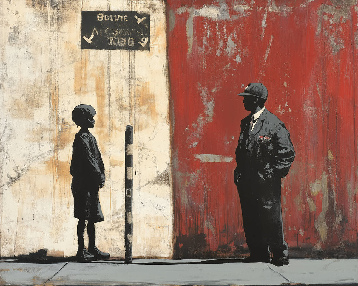 Graffiti Mann und Junge Diamond Painting