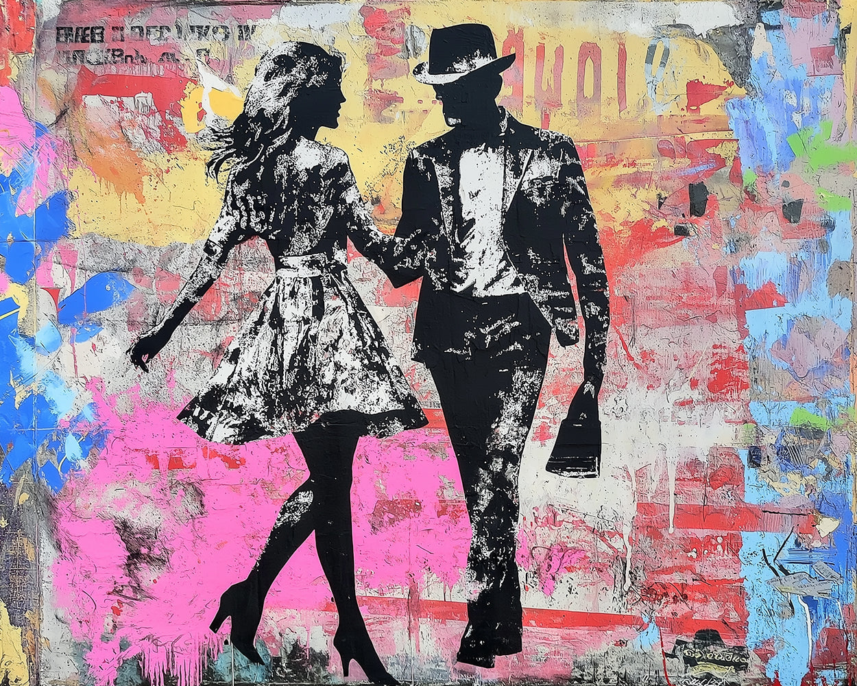 Graffiti Paar Diamond Painting