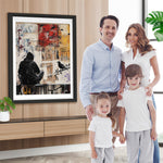 Graffiti Stil Mann und Rabe Diamond Painting