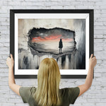 Graffiti Szenerie im Mauerloch Diamond Painting