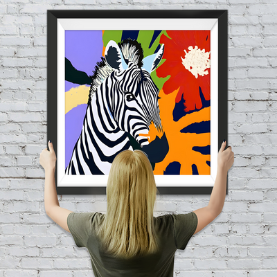 Graffiti Zebra Diamond Painting