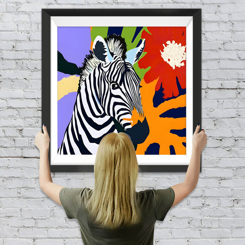 Graffiti Zebra Diamond Painting