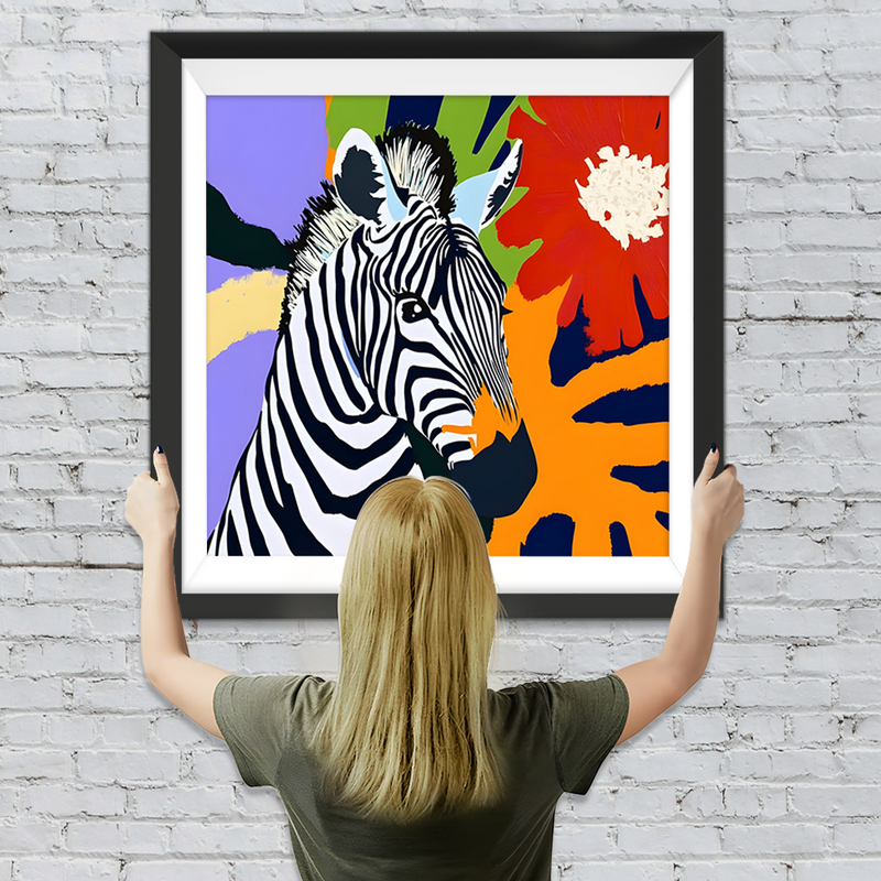 Graffiti Zebra Diamond Painting