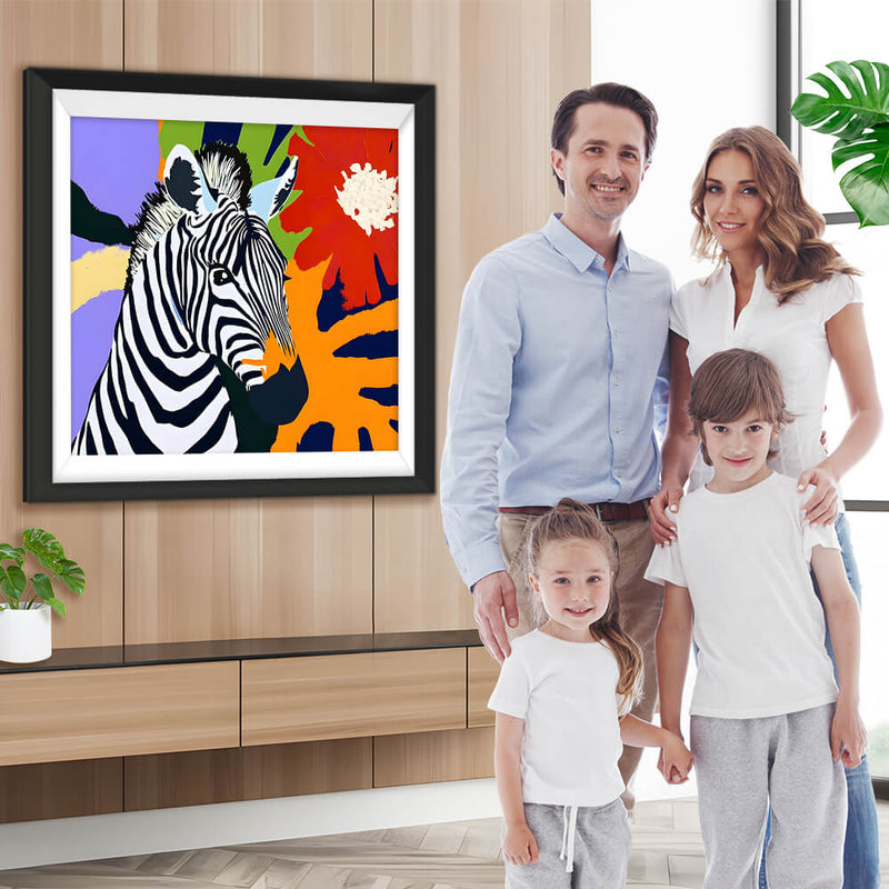 Graffiti Zebra Diamond Painting