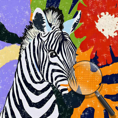 Graffiti Zebra Diamond Painting