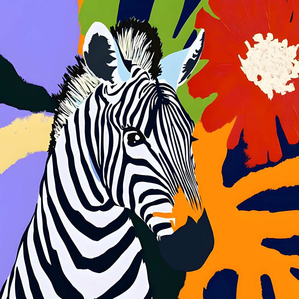 Graffiti Zebra Diamond Painting