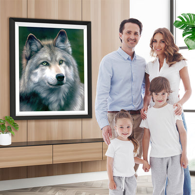 Grauer Wolf Diamond Painting