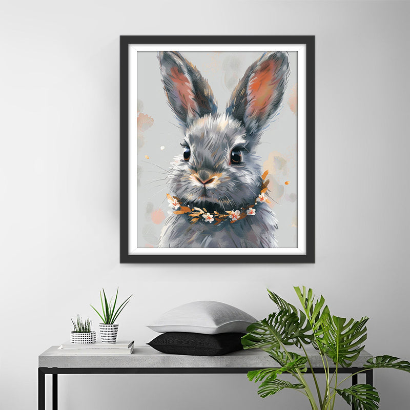 Graues Kaninchen Diamond Painting