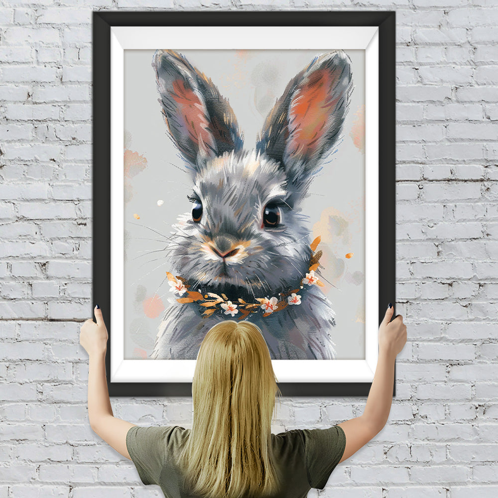 Graues Kaninchen Diamond Painting